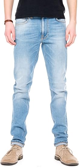 Amazon ヌーディージーンズ デニムパンツ Gパン ジーンズ ストレッチ タイト メンズ 773 Wild Spirit サイズ32 ジーンズ 通販