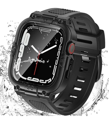 Amazon.com: for Apple Watch Case 45mm Waterproof, IP68 Full Body