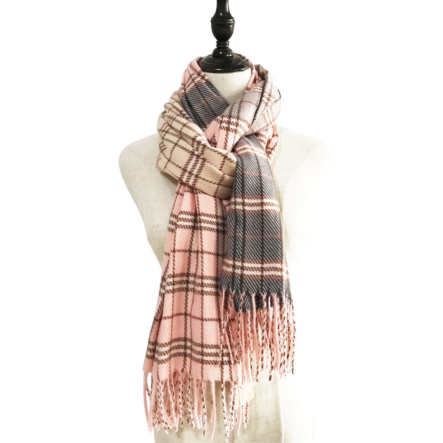 Yonhi Women's Large Blanket Wrap Shawl Scarves Warm Cozy Tartan Wrap Shawl Scarf Yonhi Women's Large Blanket Wrap Shawl Scarves Warm Cozy Tartan Wrap Shawl Scarf