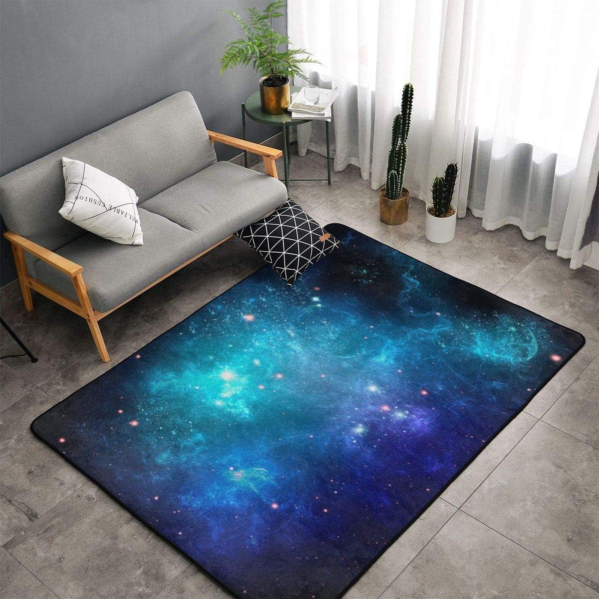NiYoung Galaxy Nebula Space Area Rugs, Bedroom Living Room
