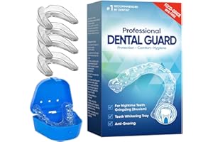 AEINIWER Mouth Guard for Clenching Teeth at Night, Professional Night Guards for Teeth Grinding with Hygiene Case(4Piece Set/2Sizes)-147