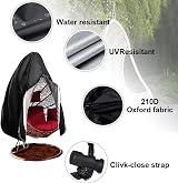 UZIMOO Egg Swing Chair Cover Waterproof Outdoor 190x115cm view 3