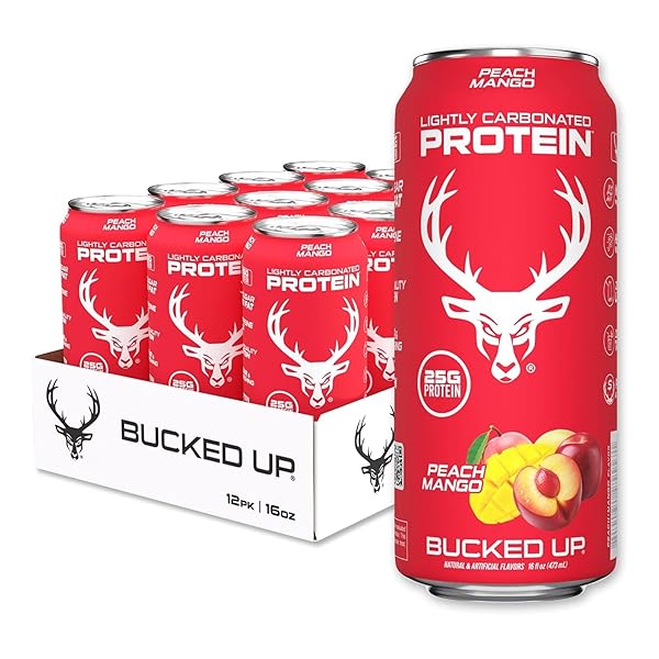 BUCKED UP LIGHTLY CARBONATED PROTEIN SODA | 25G...