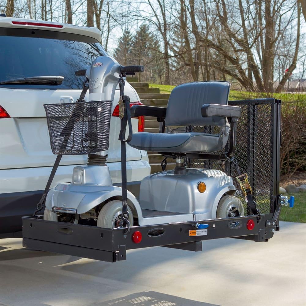 Silver Spring SC500-V3 Folding Steel Scooter and Wheelchair Carrier with Ramp: Automotive