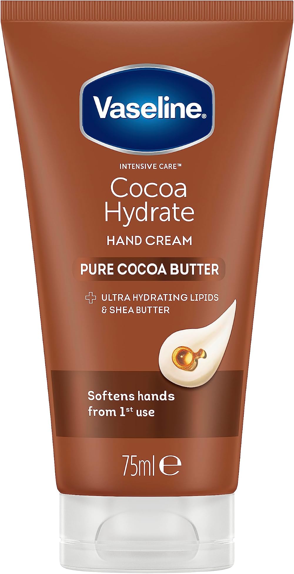 Vaseline Intensive Care Cocoa Hydrate Hand Cream 75 ml Ultra-Hydrating Lipids