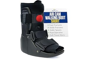 Brace Direct Air CAM Fracture Boot for Foot and Ankle Injuries Post Op Recovery and Sprains - Short Orthopedic Walking Boot (US SHOE: Men 7.5-10.5 Women 8.5-11.5)