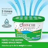 DIVCHI Dehumidifier 500ml Pack of 5 Moisture Absorbers Damp Remover view 4