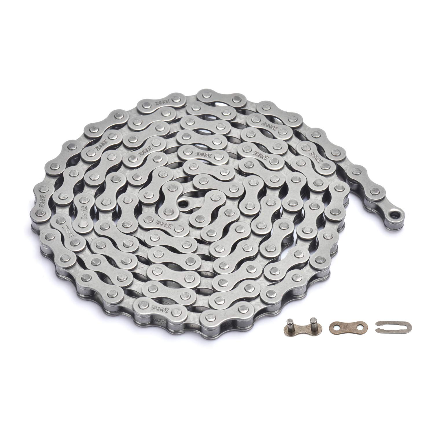 zonkie Bike Chain Single Speed Bicycle Chain 1/2 x 1/8 Inch 122 Links