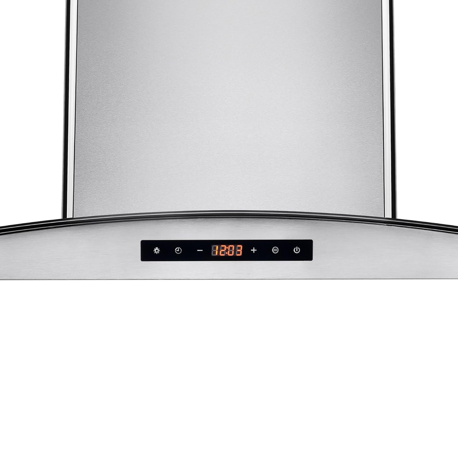 AKDY 30 in. Island Mount Stainless Steel Tempered Glass Kitchen Cooking