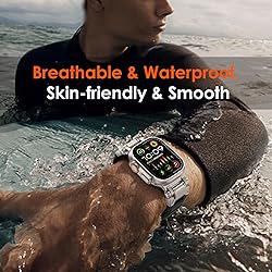 WINGLE FKM Rubber Bands for Apple Watch Ultra 2