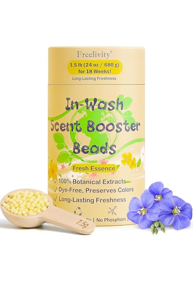 PULSE Naturals Citrus Scent Boosters - Long Lasting Laundry Beads For Fresh Clothes