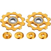X AUTOHAUX Bike Rear Derailleur Pulley Accessories for 11T Gear Sealed Bearing Jockey Wheel 2pcs