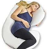 Full Body Pregnancy Pillow – Extra Soft Support Cushion for Maternity Nursing and Back Pain Relief - 100% Cotton Washable Cov