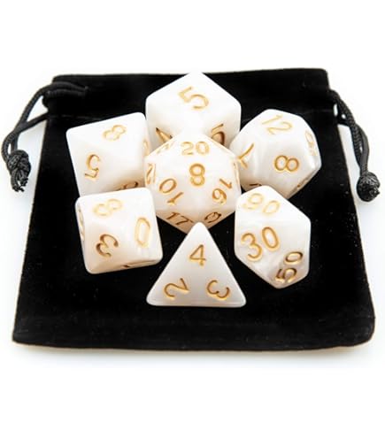 Bescon Gemini Lot De 7 Dés Polyédriques Lumineux En Forme De