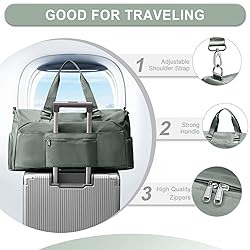 wassdins Gym Bag for Women Men, Sport Duffle Bag
