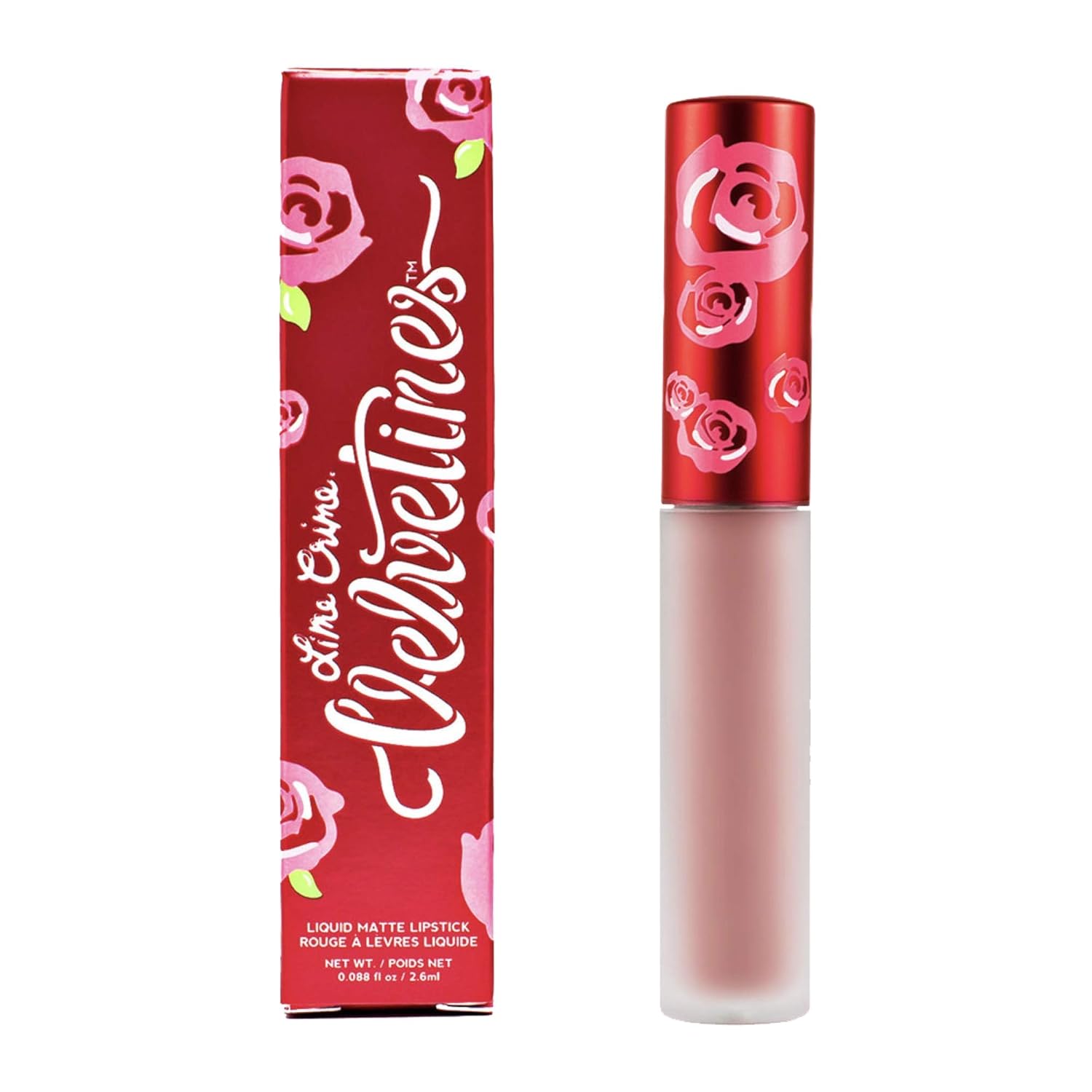 Lime Crime Velvetines Liquid Matte Lipstick, Marshmallow - Nude Pink - French Vanilla Scent -Long-Lasting Velvety Matte Lipstick - Won't Bleed or Transfer - Vegan