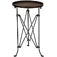 Creative Co-Op Round Bronze Metal Accent Table