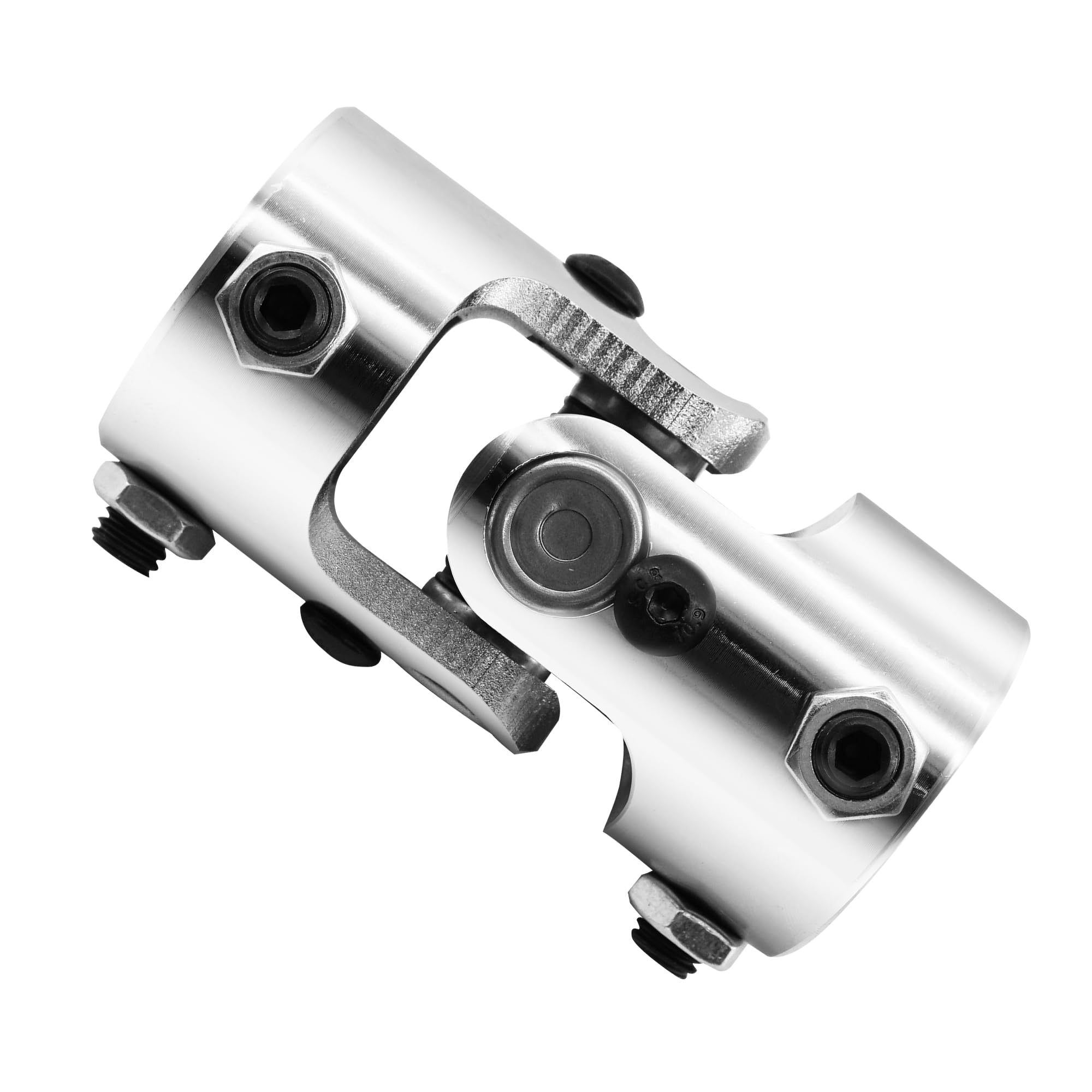 Photo 1 of 1" DD x 1" DD Chrome Steering Universal Joint Single U Joint Shaft,Total Length: 83mm (3-1/4")