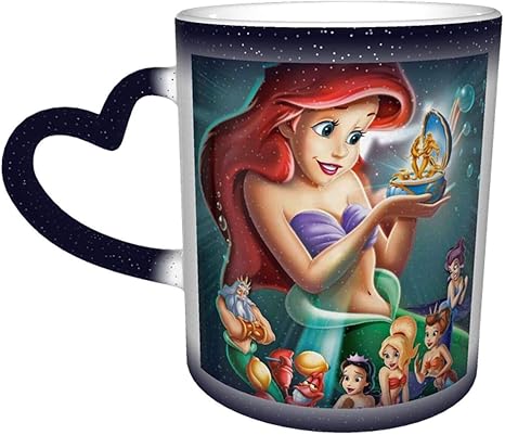 Amazon Co Jp リトルマーメイド Eアリエル 3 ファッション マグカップ 星空 変色カップ コーヒーカップ 美しく実用的で環境に優しい素材 人气 おもしろい 贈り物 ギフト プレゼント ホーム キッチン
