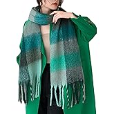 Wander Agio Winter Women Warm Scarf Long Shawl Large Scarves Cold Weather Thick Blanket Scarfs Colorful Plaid
