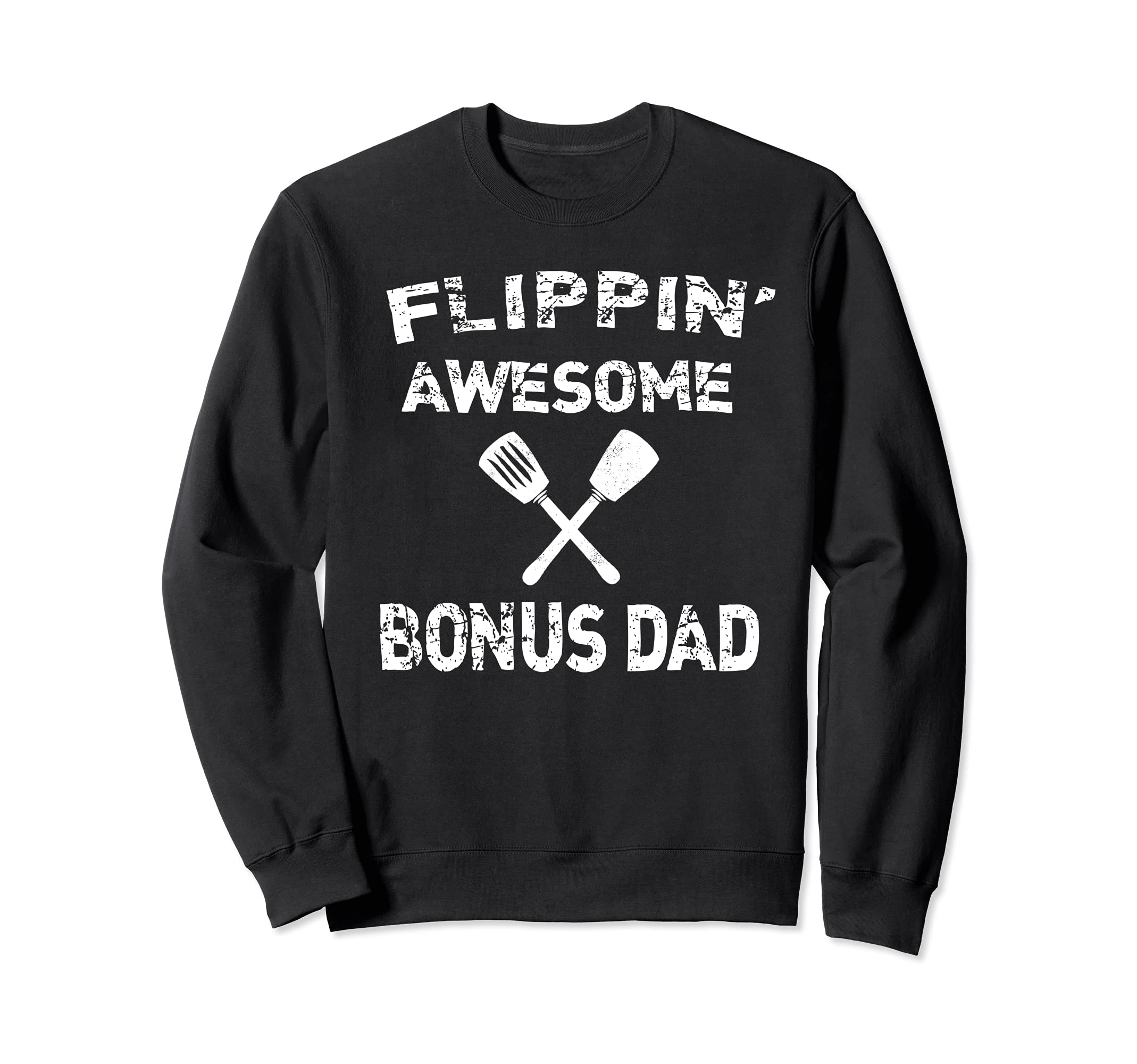 Flippin' Awesome Bonus Dad Cooking Grilling BBQ Chef Stepdad Sweatshirt