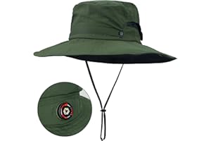 Sukeen Sun Hat for Men Women Wide Brim Fishing Hat with Adjustable Knob UPF 50+ Boonie Hat for Hiking Gardening Safari