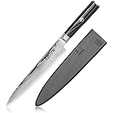 Cangshan YARI Series 8-inch Sashimi Knife with Sheath, X-7 Damascus Steel, 501288