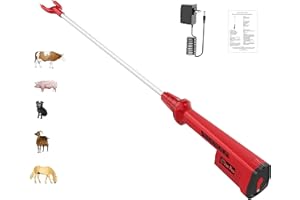 C Cattleya Cattle Prod for Dogs Cows, Liverstock Prod Rechargeable, Waterproof Electric Cattle Prod Stick for Cow Pig Goats (39 in.)
