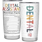 Dental Assistant Gifts for Women, Inspirational Gifts for Dental Office, Dental Assistant Must Haves Tumbler, Dental Assistant Appreciation Travel Coffee Tumbler Mug Cup 20oz