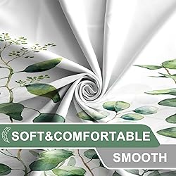 AWERT Small Half Size Stall Shower Curtain with 6