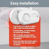 Fireangel Smoke and CO Alarm 2-Pack SB1-R FA3313 Toast Proof Optical Set view 5