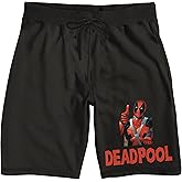 Deadpool Thumbs Up Marvel Universe Publishing Art Archive Men's Black Sleep Pajama Shorts