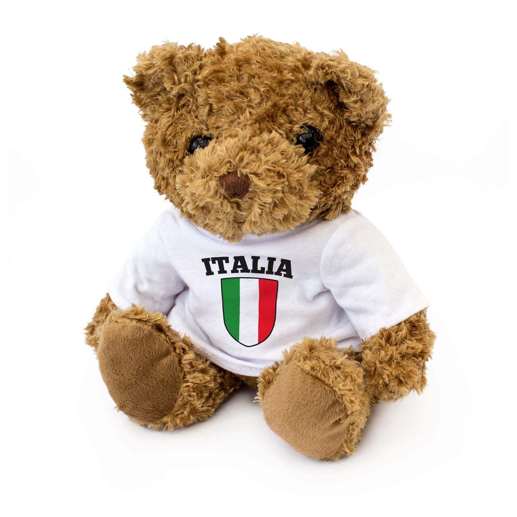 Big Red Egg ITALY FLAG - Adorable Lovely Soft Brown Teddy Bear - Gift Present