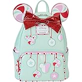 Loungefly Disney Minnie Holiday Peppermint Ornaments Mini Backpack