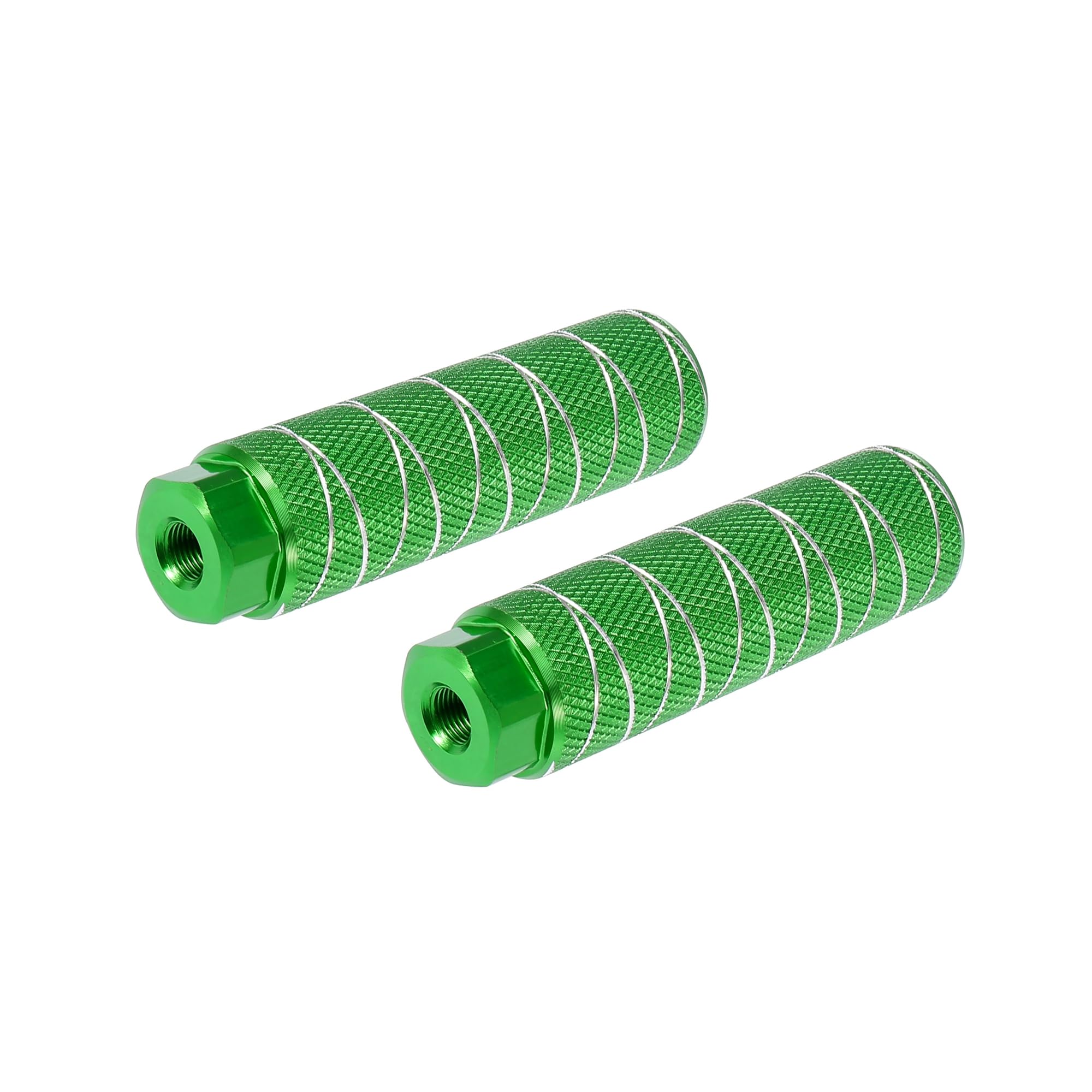 INFINAUTO 1 Pair Axle Rear Foot Pegs for BMX MTB Bike Fit 3/8 Inch Axles Green Durable Material Stylish Design