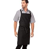 Chef Works Unisex Cross-Back Bib Apron