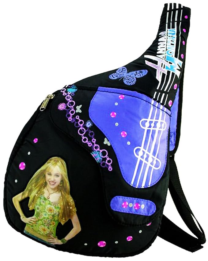 Disney Hannah Montana Sling Backpack Guitar shaped and insulated purse bag Amazon.co.uk Toys