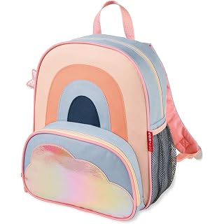Skip Hop Mochila infantil Sparks para crianças pequenas, pré-escola de 3 a 4 anos, arco-íris