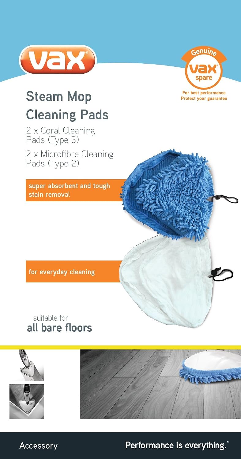 Vax VAX1113186400#1 Triangular Steam Cleaning Pads, Blue, Small - Image 3