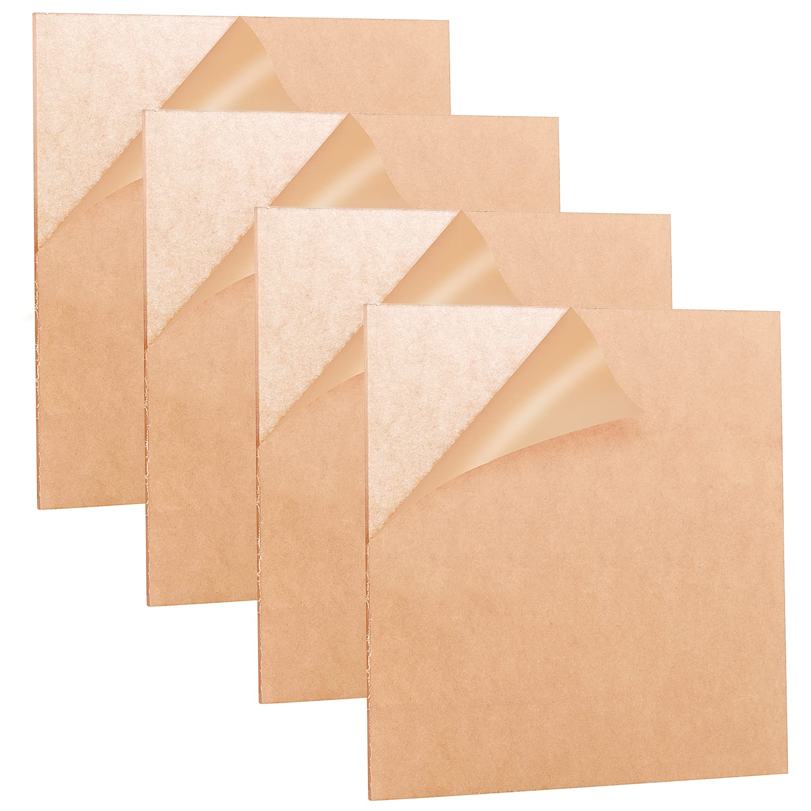 MANCHAP 4 PCS 6mm Clear Acrylic Sheet, 300 mm x 300 mm Plastic Acrylic Sheet Panel for Photo Frame Glass, Drawing, Printing, DIY Craft