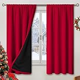 BGment Blackout Curtains for Bedroom 63 Inch Length