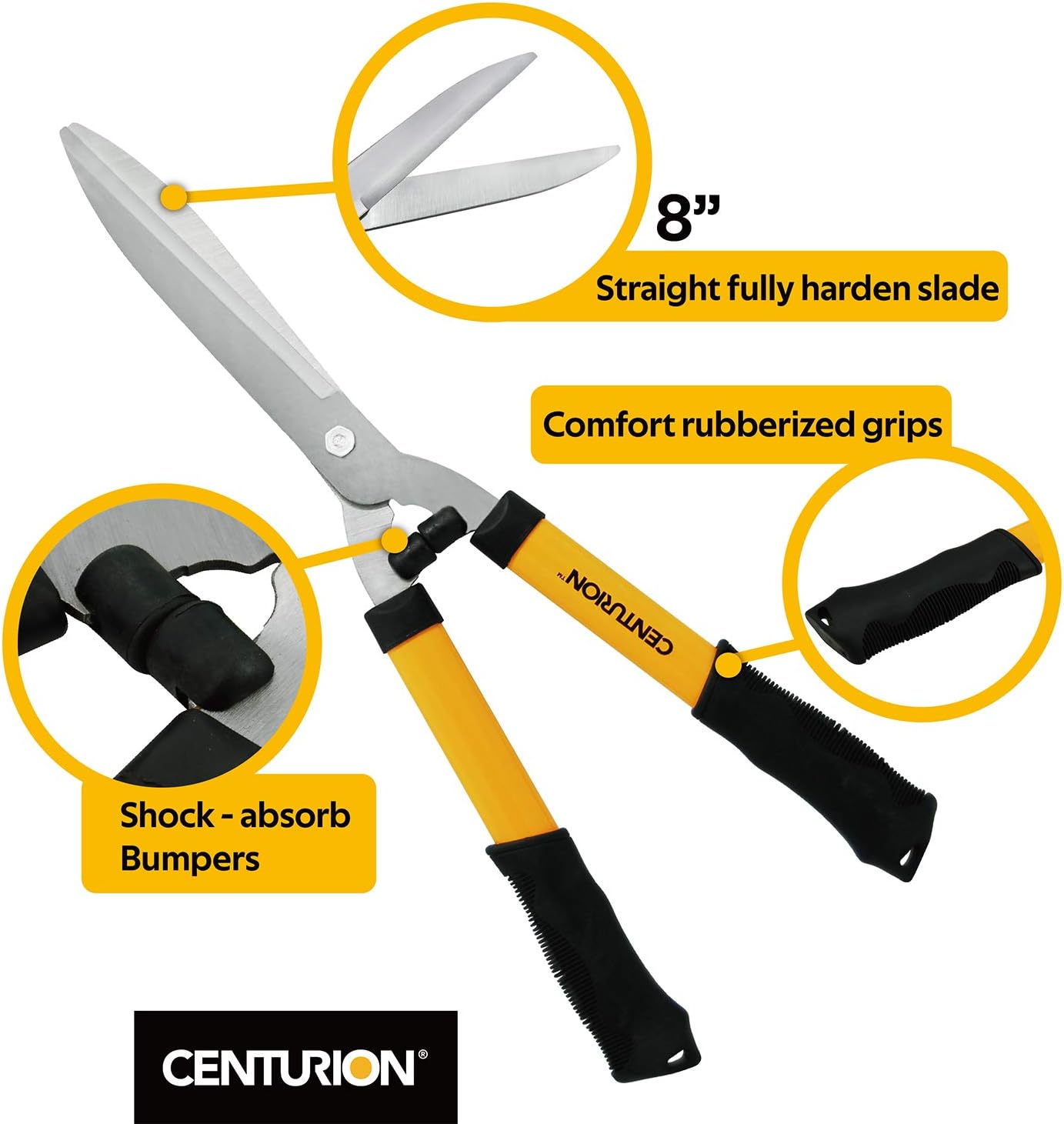 Centurion 511 Hedge Shears 8 Inch : Garden & Outdoor