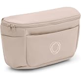 Bugaboo Stroller Organizer Bag Compact Diaper Bag - Desert Taupe | Insulated bottle holder, multiple pockets, water-repellent recycled fabric, universal stroller fit