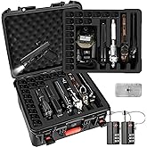Pistol Gun Case for Multi Handguns - Hold Multiple Pistols & Magazines, Pre-cut Waterproof Hard Shell Gun Box, TSA Approved Pistol Case for SIG Sauer, Smith & Wesson, for Colt, for Revolver, for Glock