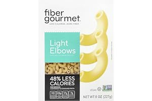 Fiber Gourmet Light Elbows Pasta, Low Calorie, High Fibre, Kosher, Non-GMO, Vegan, 227g