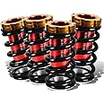 DNA MOTORING Coilover Suspension Kit Sleeves Compatible with 88-00 Civic / 93-97 Civic Del Sol / 88-91 CRX / 90-01 Integra, COIL-HC88-T11-BK