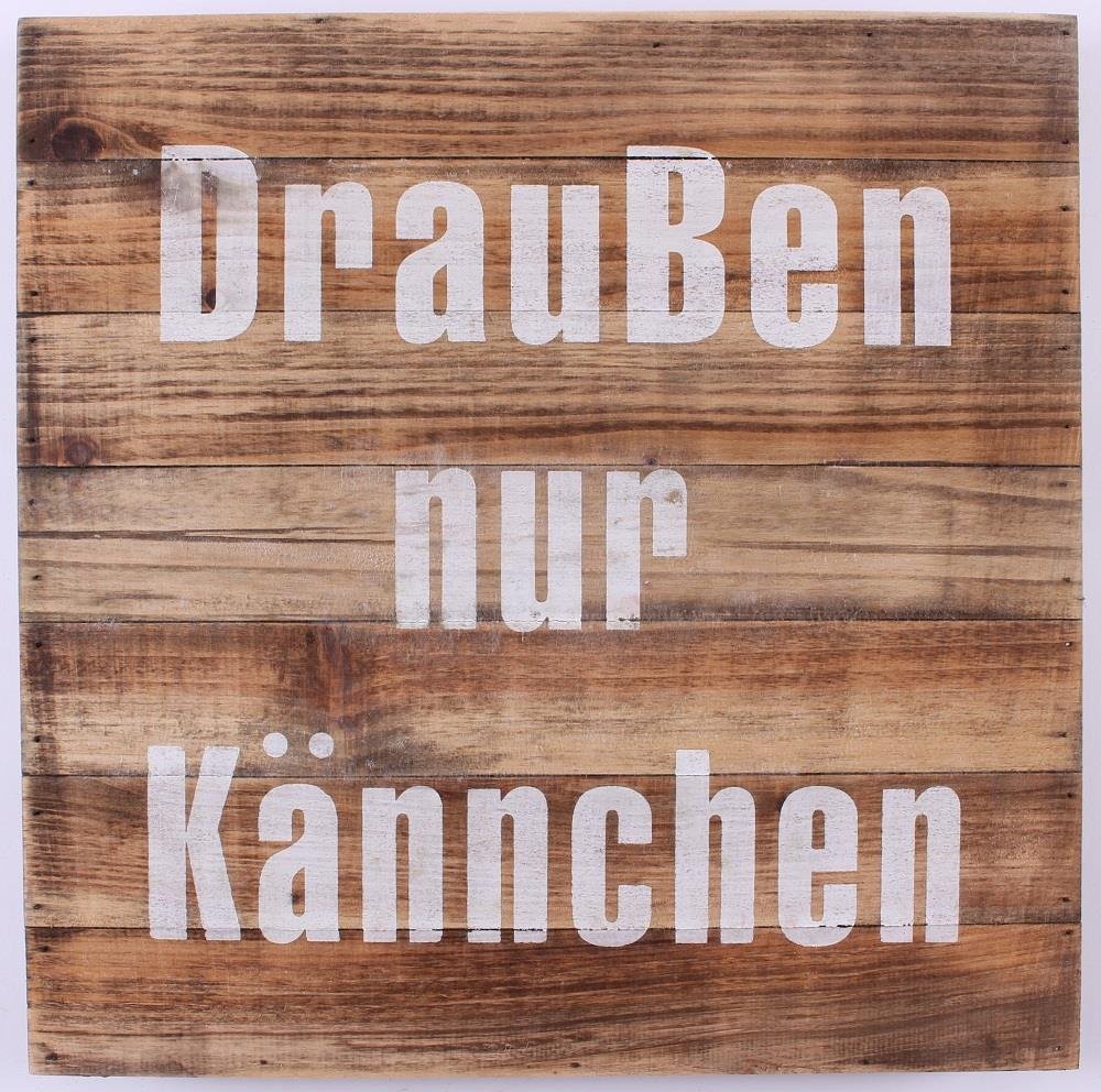 Wood Sign - Drauben nur kännchen — image 1