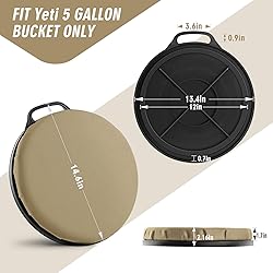 Ironraw 5 Gallon Bucket Seat for Yeti Only, 360