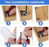 Sibba 8 Pcs Soft Rubber Swivel Caster Wheels 0.5 Inch Low Profile Adhesive view 5