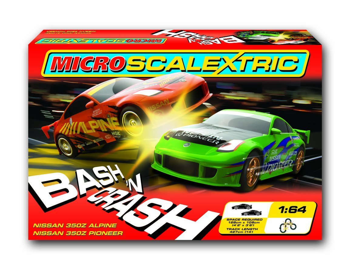 Scalextric Micro G1049 164 Scale Bash N Crash Race Set Amazon.co.uk